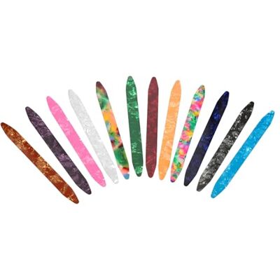 Sbshiouu Oud Picks, 12 Piece Beginner Set Lightweight Glossy Design Minimizes Finger Fatigue Sbshiouu Oud Picks, 12 Piece Beginner Set Lightweight Glossy Design Minimizes Finger Fatigue