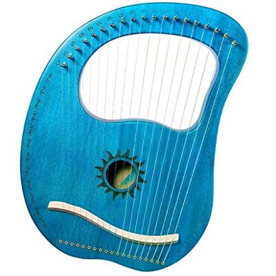 CAFIEDR Leyaqin 19-string Small Lyre Beginner Harp Lyre Portable Stringed Instrument Lyre Harp for Beginners CAFIEDR Leyaqin 19-string Small Lyre Beginner Harp Lyre Portable Stringed Instrument Lyre Harp for Beginners