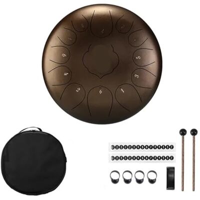 SQSXCKIQ Hand Pan Drums for Adults 63 Inch 116 Notes Mini Handpan Drum Finger Picks Percussion Instruments Sound Steel Tongue Drum for Meditation Yoga11 Notes Green SQSXCKIQ Hand Pan Drums for Adults 63 Inch 116 Notes Mini Handpan Drum Finger Picks Percussion Instruments Sound Steel Tongue Drum for Meditation Yoga11 Notes Green
