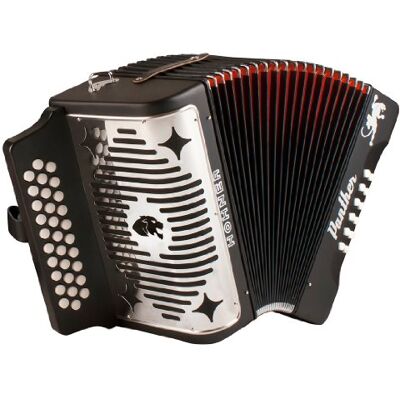 Hohner 3100FB, Panther, 3-Row FBE Diatonic Accordion Hohner 3100FB, Panther, 3-Row FBE Diatonic Accordion