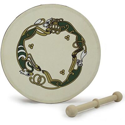Waltons Irish Celtic Bodhran 8 Inch with Natural Goat Skin Head, Irish Design with Hardwood Beater – (Chase) Waltons Irish Celtic Bodhran 8 Inch with Natural Goat Skin Head, Irish Design with Hardwood Beater – (Chase)