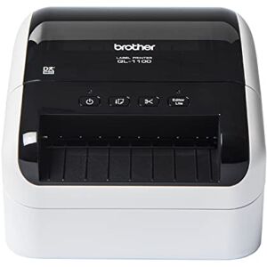 Brother QL-1100C Label Printer Shipping Labeller PC Connected Desktop Wide Format 4 Inch Labels, UK Plug Brother QL-1100C Label Printer Shipping Labeller PC Connected Desktop Wide Format 4 Inch Labels, UK Plug