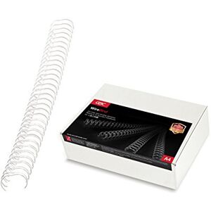 GBC WireBind Binding Wires, 12.5 mm, 115 Sheet Capacity, A4, White, Pack of 100, RG810870 GBC WireBind Binding Wires, 12.5 mm, 115 Sheet Capacity, A4, White, Pack of 100, RG810870