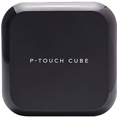 Brother PT-P710BT Label Maker, Bluetooth/Micro USB, P-Touch 'CUBE+' Label Printer, Portable, Up to 24mm Labels, Includes Integrated Li-ion battery/USB Cable/24mm Black on White Tape Cassette Brother PT-P710BT Label Maker, Bluetooth/Micro USB, P-Touch 'CUBE+' Label Printer, Portable, Up to 24mm Labels, Includes Integrated Li-ion battery/USB Cable/24mm Black on White Tape Cassette