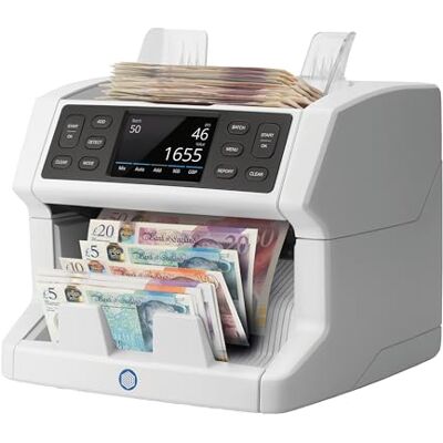 Safescan 2865-S Money Counting Machine Value Counts Mixed Banknotes Cash Counting Machine with 7-Point Counterfeit Money Detector Money Counter Machine Suitable for the New King Charles Notes Safescan 2865-S Money Counting Machine Value Counts Mixed Banknotes Cash Counting Machine with 7-Point Counterfeit Money Detector Money Counter Machine Suitable for the New King Charles Notes