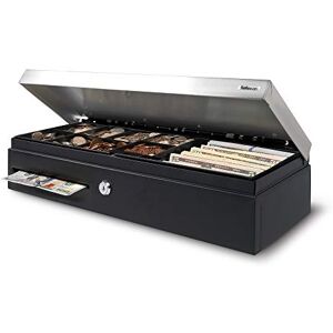 Safescan SD-4617S Black Cash Drawer with 6 Bill/8 Coin Layout, Adjustable Inner Tray, 12V Power Lasts At Least 1 Million Cycles, 2-Position Lock (open and stand-by), 3-Year Warranty Safescan SD-4617S Black Cash Drawer with 6 Bill/8 Coin Layout, Adjustable Inner Tray, 12V Power Lasts At Least 1 Million Cycles, 2-Position Lock (open and stand-by), 3-Year Warranty