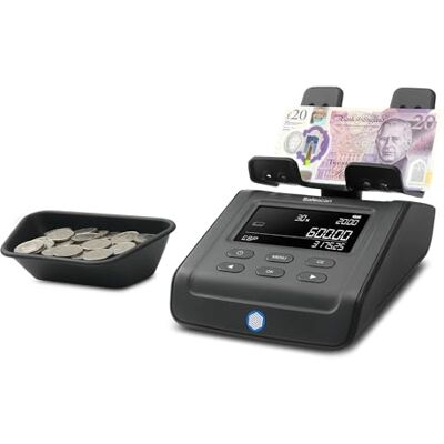 Safescan 6165 Money Counting Machine that Value Counts Coins and Banknotes Coin Counter with Automatic Roll Recognition Money Scale for Quick and Easy Cash Drawer Counting Safescan 6165 Money Counting Machine that Value Counts Coins and Banknotes Coin Counter with Automatic Roll Recognition Money Scale for Quick and Easy Cash Drawer Counting