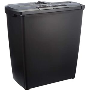 Amazon Basics 7-8 Sheet Strip Cut Paper, Credit Card, CD & DVD Shredder with Bin for Business & Home Office Use with Paper Reverse Function, Black Amazon Basics 7-8 Sheet Strip Cut Paper, Credit Card, CD & DVD Shredder with Bin for Business & Home Office Use with Paper Reverse Function, Black