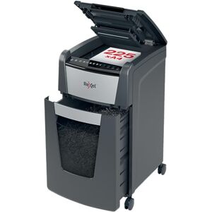 Rexel Optimum Auto Feed+ 225 Sheet Automatic Cross Cut Paper Shredder, P-4 Security, Small Office Use, 60 Litre Removable Bin, Castor Wheels, 2020225X,Black Rexel Optimum Auto Feed+ 225 Sheet Automatic Cross Cut Paper Shredder, P-4 Security, Small Office Use, 60 Litre Removable Bin, Castor Wheels, 2020225X,Black
