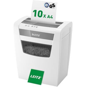 Leitz IQ Home Office Cross Cut Paper Shredder, Shreds 12-10 Sheets (70-80 gsm), 23L Bin, White, 80091000 Leitz IQ Home Office Cross Cut Paper Shredder, Shreds 12-10 Sheets (70-80 gsm), 23L Bin, White, 80091000