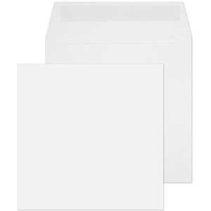 Blake Purely Everyday 140 x 140 mm 100 gsm Square Wallet Gummed Envelopes (0140SQ) White Pack of 500 Blake Purely Everyday 140 x 140 mm 100 gsm Square Wallet Gummed Envelopes (0140SQ) White Pack of 500
