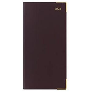 Letts of London Letts Roma Slim week to view with appointments, notes & planners 2023 diary burgundy Letts of London Letts Roma Slim week to view with appointments, notes & planners 2023 diary burgundy