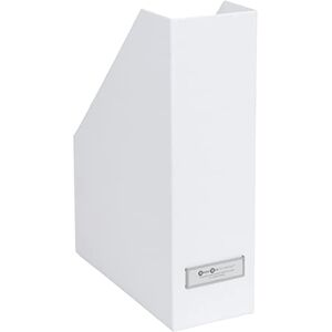 Bigso Box of Sweden Standing Magazine Storage Box with Label Document Holder Made of Fibreboard and Paper Desk Organiser for Files, Documents or Magazines White Bigso Box of Sweden Standing Magazine Storage Box with Label Document Holder Made of Fibreboard and Paper Desk Organiser for Files, Documents or Magazines White