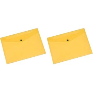 Q-Connect Envelope Wallet Press Stud PP A4 172 Micron Transparent Yellow/Document Archiving/Type-Envelope/Kind-Press Stud/Index-N.a. / Pockets-N.a. / Material-PP/Dividers-1 / Coating-N.a. (Pack of 2) Q-Connect Envelope Wallet Press Stud PP A4 172 Micron Transparent Yellow/Document Archiving/Type-Envelope/Kind-Press Stud/Index-N.a. / Pockets-N.a. / Material-PP/Dividers-1 / Coating-N.a. (Pack of 2)
