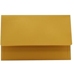 Exacompta Legal Filing Ref 713693 3/4 Flap Pocket Wallet, Box of 50, Made from 315gsm Strong Recycled Manilla, Will Hold A4 & Foolscap Documents, 36.5 x 24 cm in Size, Yellow Exacompta Legal Filing Ref 713693 3/4 Flap Pocket Wallet, Box of 50, Made from 315gsm Strong Recycled Manilla, Will Hold A4 & Foolscap Documents, 36.5 x 24 cm in Size, Yellow