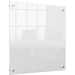 Nobo Transparent Acrylic Mini Wall Mounted Whiteboard, Modern Memo Board, Dry Erase, Frameless, 450 x 450 mm, Includes Marker Pen, Clear, 1915620 Nobo Transparent Acrylic Mini Wall Mounted Whiteboard, Modern Memo Board, Dry Erase, Frameless, 450 x 450 mm, Includes Marker Pen, Clear, 1915620