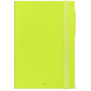 LEGAMI Medium Weekly Diary with Notebook 2026, Chartreuse, 12 Months, Elastic Closure, Diary from January 2026 to December 2026, in FSC Certified Paper, 12 x 18 cm LEGAMI Medium Weekly Diary with Notebook 2026, Chartreuse, 12 Months, Elastic Closure, Diary from January 2026 to December 2026, in FSC Certified Paper, 12 x 18 cm