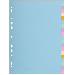 Exacompta Ref. 2620E 1 Forever 170 g/m2 Pastel Box with 20 Neutral tabs A4 Format Dimensions 22.5 x 29.7 cm Assorted Pastel Colours Exacompta Ref. 2620E 1 Forever 170 g/m2 Pastel Box with 20 Neutral tabs A4 Format Dimensions 22.5 x 29.7 cm Assorted Pastel Colours