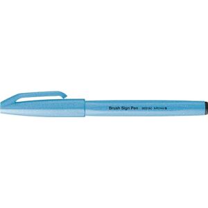 Pentel SES15C-FSX Brush Sign Pen Neon Blue Fibre Tip Brush Like Tip Pack of 10 Pentel SES15C-FSX Brush Sign Pen Neon Blue Fibre Tip Brush Like Tip Pack of 10