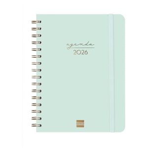 Finocam Spiral Agenda 2026 Week to View Horizontal January December (12 months) 2026 Yearly Planner with Rubber Spiral Double Hardcover Mint English Finocam Spiral Agenda 2026 Week to View Horizontal January December (12 months) 2026 Yearly Planner with Rubber Spiral Double Hardcover Mint English