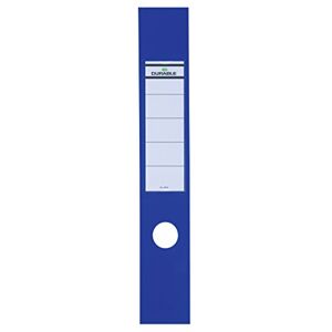 Durable Ordofix Self-Adhesive Spine Labels Ideal for Lever Arch Files and Folders Blue Pack of 10 60 mm Width Durable Ordofix Self-Adhesive Spine Labels Ideal for Lever Arch Files and Folders Blue Pack of 10 60 mm Width