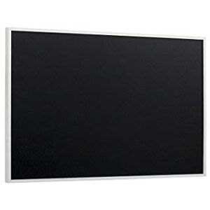 Bi-Office Chalkboard, Black Non Magnetic Surface, White Lined MDF Frame, 58.5 x 38.5 cm Bi-Office Chalkboard, Black Non Magnetic Surface, White Lined MDF Frame, 58.5 x 38.5 cm