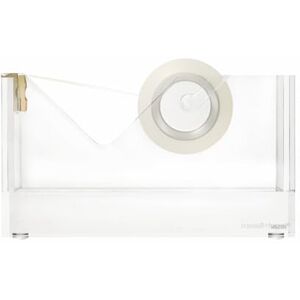 RUSSELL+HAZEL Acrylic Tape Dispenser, Clear with Gold-Toned Hardware, 1-13/16” x 6” x 3-3/8” (31734) RUSSELL+HAZEL Acrylic Tape Dispenser, Clear with Gold-Toned Hardware, 1-13/16” x 6” x 3-3/8” (31734)