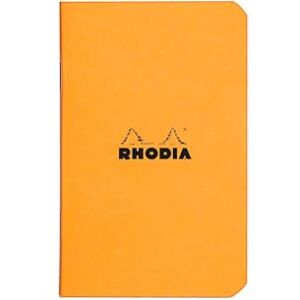 Rhodia 119158Cpack Set of 20 Orange Staplebound Notebooks 7.5x12cm Small Squares 48 pages 80g/m² White Paper Waterproof Resistant Coated Card Cover Rhodia 119158Cpack Set of 20 Orange Staplebound Notebooks 7.5x12cm Small Squares 48 pages 80g/m² White Paper Waterproof Resistant Coated Card Cover