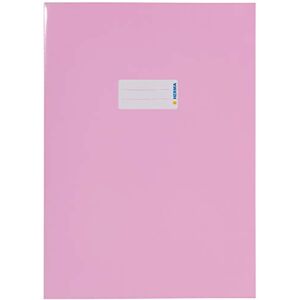 HERMA 19805 Notebook Covers A4 Cardboard Pink, Pack of 10, Notebook Covers with Labelling Field Made of Sturdy and Extra Strong Paper, Notebook Cover Set for School Notebooks, Coloured HERMA 19805 Notebook Covers A4 Cardboard Pink, Pack of 10, Notebook Covers with Labelling Field Made of Sturdy and Extra Strong Paper, Notebook Cover Set for School Notebooks, Coloured