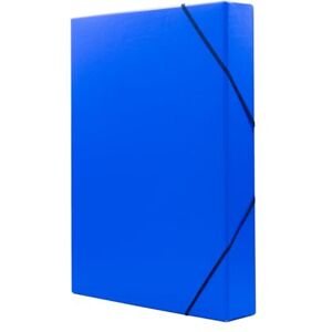 RAYLU PAPER Project Folder Matt A4 with 5 cm Spine Width, Sturdy Cardboard Folder and Closure with Elastic Bands for School Projects or Office, File Folder Size 34 x 24 cm (Blue) RAYLU PAPER Project Folder Matt A4 with 5 cm Spine Width, Sturdy Cardboard Folder and Closure with Elastic Bands for School Projects or Office, File Folder Size 34 x 24 cm (Blue)