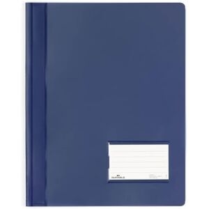 Durable DURALUX A4 Document Folder Dark Blue Made From PVC Extra Wide For Filing Punched Pockets Pack of 25 Durable DURALUX A4 Document Folder Dark Blue Made From PVC Extra Wide For Filing Punched Pockets Pack of 25