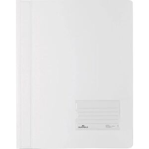 Durable DURALUX A4 Document Folder White Made From PVC Extra Wide For Filing Punched Pockets Pack of 25 Durable DURALUX A4 Document Folder White Made From PVC Extra Wide For Filing Punched Pockets Pack of 25