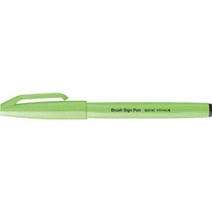 Pentel SES15C-FKX Brush Sign Pen Neon Green Fibre Tip Brush Like Tip (Pack of 10) Pentel SES15C-FKX Brush Sign Pen Neon Green Fibre Tip Brush Like Tip (Pack of 10)
