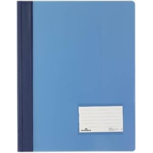 Durable DURALUX A4 Document Folder Blue Made From PVC Extra Wide For Filing Punched Pockets Pack of 25 Durable DURALUX A4 Document Folder Blue Made From PVC Extra Wide For Filing Punched Pockets Pack of 25