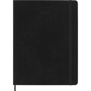 Moleskine Monthly Planner 2027, Soft Cover 12 Month Diary with Elastic Closure, XL 19x25 Cm, Black Moleskine Monthly Planner 2027, Soft Cover 12 Month Diary with Elastic Closure, XL 19x25 Cm, Black
