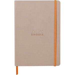 Rhodia 117373C Touché de Rose Flexible Notebook A5 Lined 160 pages Ivory Clairefontaine Paper 90 g/m Bookmark, Elastic Closure Faux Leather Cover rama Collection Rhodia 117373C Touché de Rose Flexible Notebook A5 Lined 160 pages Ivory Clairefontaine Paper 90 g/m Bookmark, Elastic Closure Faux Leather Cover rama Collection