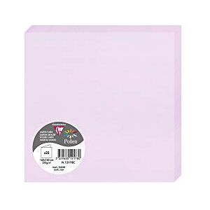 Clairefontaine 12178C Pack of 25 Double Cards Square Format 16x16cm 210gsm Lilac colour Invitation Correspondence Cards Pollen Range Smooth Premium Paper Clairefontaine 12178C Pack of 25 Double Cards Square Format 16x16cm 210gsm Lilac colour Invitation Correspondence Cards Pollen Range Smooth Premium Paper
