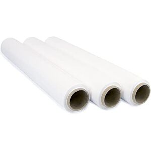 OFITURIA White Film for Packaging 50 cm x 200 Metres Length Manual Elastic Film for Industrial Packaging Pack of 3 OFITURIA White Film for Packaging 50 cm x 200 Metres Length Manual Elastic Film for Industrial Packaging Pack of 3