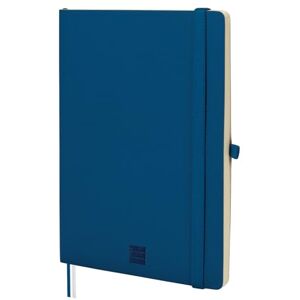 Finocam – Nexo Notebook Soft Cover Dotted Navy Blue A5 Notebook with Micro-Perforated Pages Pocket and Pen Holder 72 Pages, Ideal as a Bullet Journal Finocam – Nexo Notebook Soft Cover Dotted Navy Blue A5 Notebook with Micro-Perforated Pages Pocket and Pen Holder 72 Pages, Ideal as a Bullet Journal