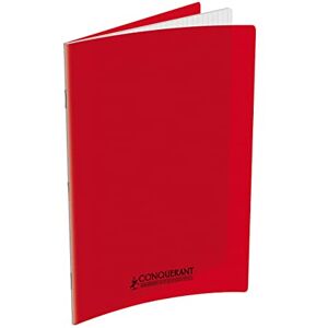 Conquérant Large Exercise Book with Large Squares, 96 Pages, 24 x 32 cm 24 x 32 cm red Conquérant Large Exercise Book with Large Squares, 96 Pages, 24 x 32 cm 24 x 32 cm red
