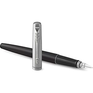 PARKER Jotter Fountain Pen Bond Street Black Medium Nib Blue Ink Gift Box PARKER Jotter Fountain Pen Bond Street Black Medium Nib Blue Ink Gift Box