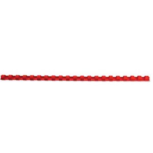GBC CombBind Binding Combs, 6 mm, 25 Sheet Capacity, A4, 21 Ring, Red, Pack of 100, 4028213 GBC CombBind Binding Combs, 6 mm, 25 Sheet Capacity, A4, 21 Ring, Red, Pack of 100, 4028213
