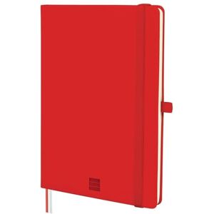 Finocam – Nexo Notebook Hard Cover Plain Red A5 Notebook with Micro-Perforated Pages Pocket and Pen Holder 72 Pages, Ideal for Writing and Drawing Finocam – Nexo Notebook Hard Cover Plain Red A5 Notebook with Micro-Perforated Pages Pocket and Pen Holder 72 Pages, Ideal for Writing and Drawing