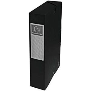 Exacompta Ref 50601E Pressboard Filing Box 250 x 330mm in Size, Suitable for Holding A4 Documents, 6cm Spine, 600gsm Genuine Pressboard, Spine Label Black Exacompta Ref 50601E Pressboard Filing Box 250 x 330mm in Size, Suitable for Holding A4 Documents, 6cm Spine, 600gsm Genuine Pressboard, Spine Label Black