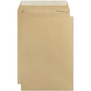 Clairefontaine C4 Brown Kraft Ribbed Envelopes, Pack 250 Clairefontaine C4 Brown Kraft Ribbed Envelopes, Pack 250