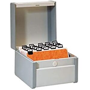 Rexel Modern Provence Archive Box for A5 Documents, Grey, 500 Sheets, Non-Slip Base, Adjustable Metal Separator Rexel Modern Provence Archive Box for A5 Documents, Grey, 500 Sheets, Non-Slip Base, Adjustable Metal Separator