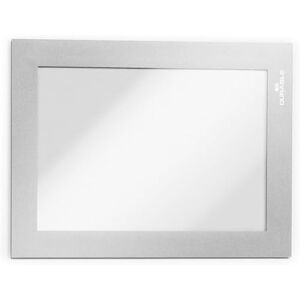 Durable DURAFRAME Self-Adhesive Magnetic Frame A6 Format In Silver Pack of 2 Frames Document Frame for Professional Internal Signage Durable DURAFRAME Self-Adhesive Magnetic Frame A6 Format In Silver Pack of 2 Frames Document Frame for Professional Internal Signage