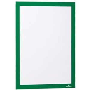 Durable DURAFRAME Self-Adhesive Magnetic Frame A4 Format In Green Pack of 10 Frames Document Frame for Professional Internal Signage Durable DURAFRAME Self-Adhesive Magnetic Frame A4 Format In Green Pack of 10 Frames Document Frame for Professional Internal Signage