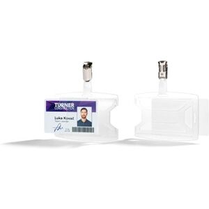 Durable ID Name Badge Holder reXycle for 1 Card, Card Holder Made of 70 Percent Recycled PP, Pack of 25 ID Badges, Transparent Durable ID Name Badge Holder reXycle for 1 Card, Card Holder Made of 70 Percent Recycled PP, Pack of 25 ID Badges, Transparent