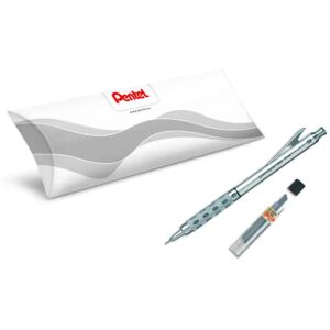 Pentel GraphGear PG1015-A, 0.5 mm Metal Body Technical Mechanical Pencil + 1 Case of 12 Super C505-HB Hi-Polymer Leads Pentel GraphGear PG1015-A, 0.5 mm Metal Body Technical Mechanical Pencil + 1 Case of 12 Super C505-HB Hi-Polymer Leads